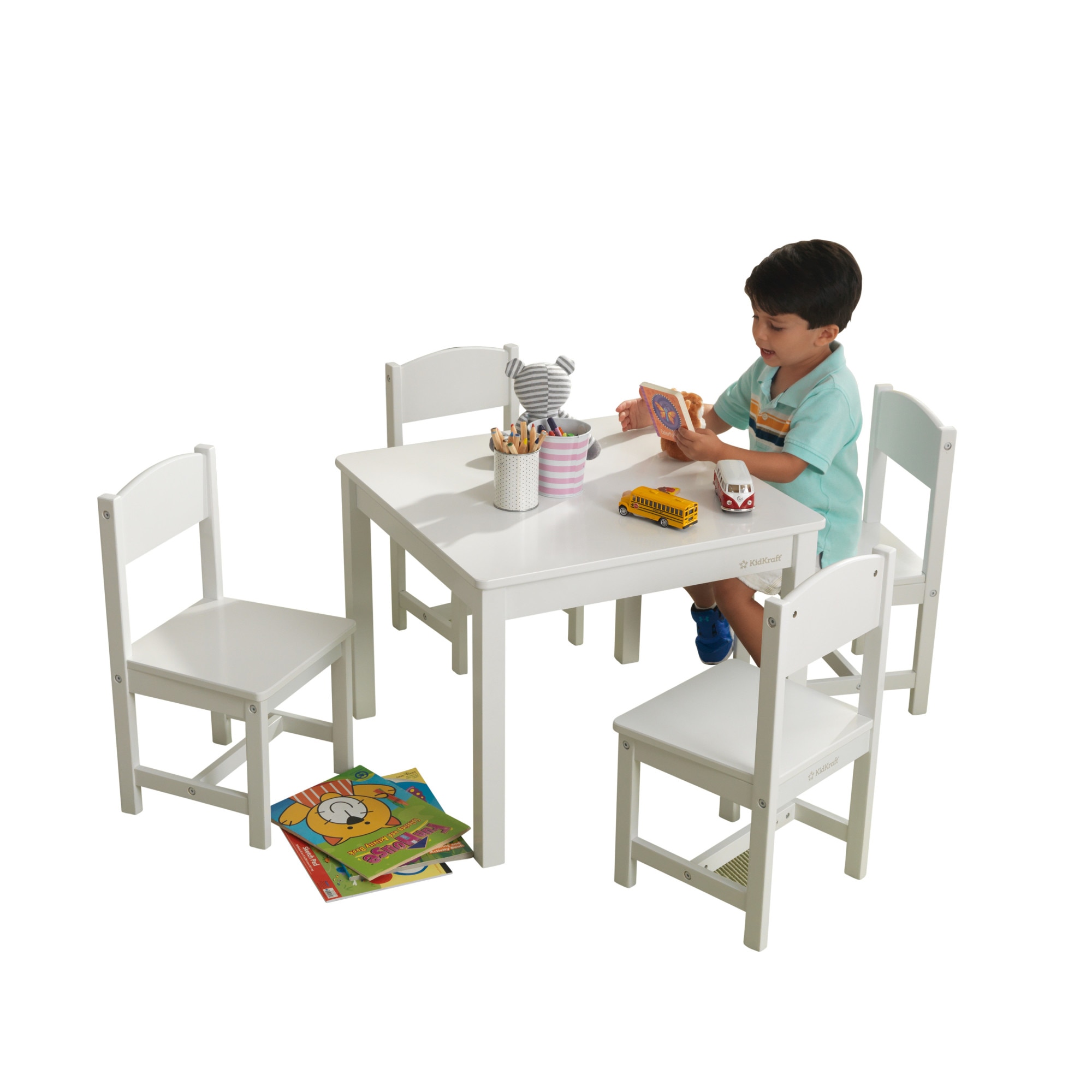 kidkraft farmhouse table and 4 chair set