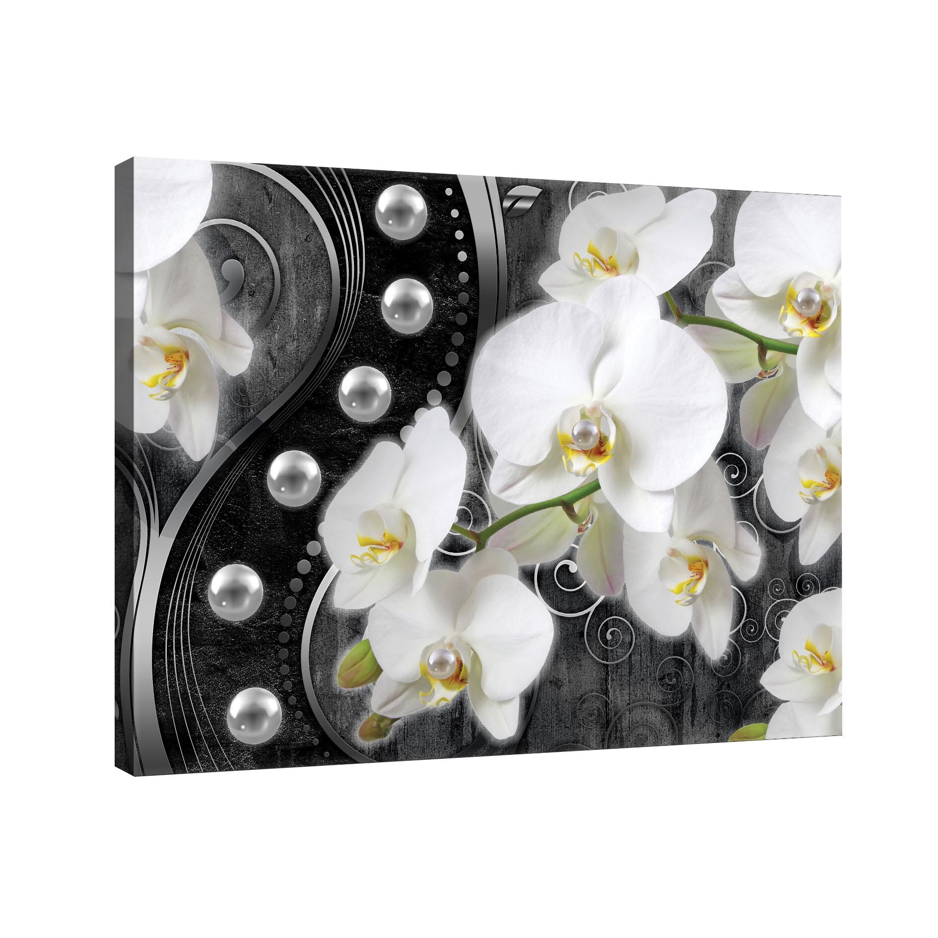 Tablou Canvas DEGRETS 78106 Abstractie Orhidee 7 3D, 75x100cm