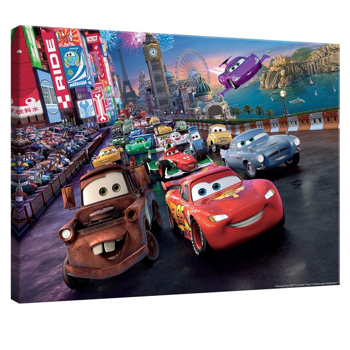 Tablou Canvas DEGRETS 78144 Competitie de masini, 75x100cm