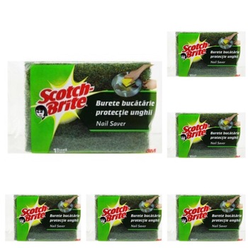 Pachet 6 bucati Burete Scotch Brite, protectie unghii Pachet 6 bucati Burete Scotch Brite, protectie unghii