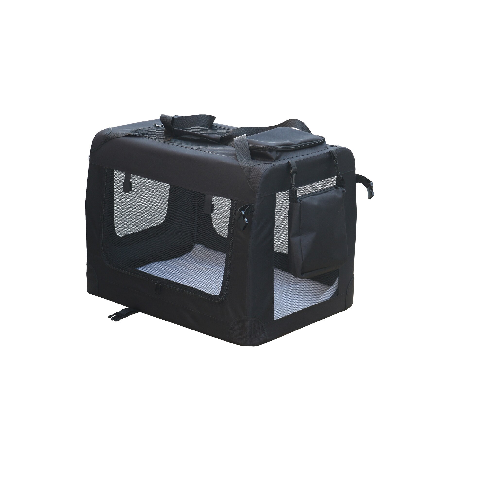 Geanta,cusca transport patruped,pliabila,Actual, Marimea L,70 x 52 x 50 cm,negru