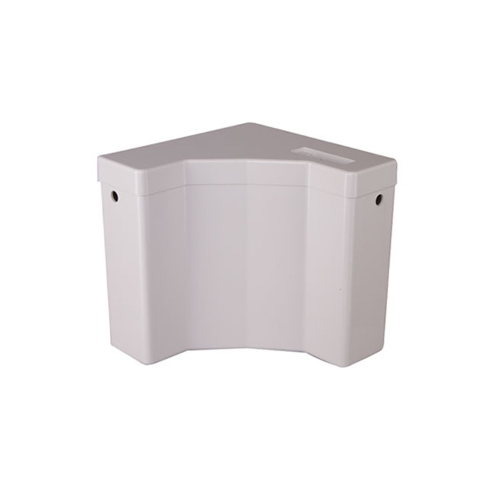 Rezervor wc Sanitaplast, alb, unghiular