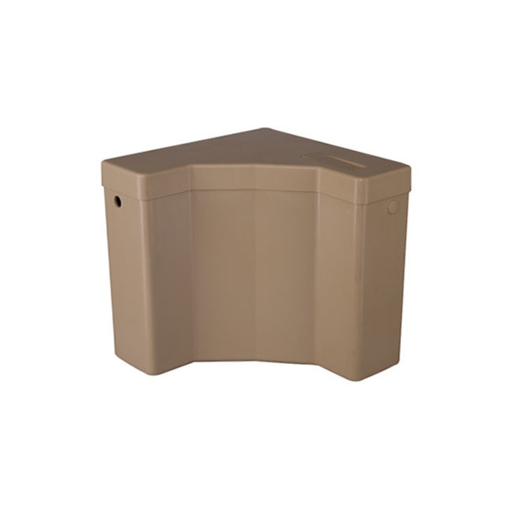 Rezervor wc Sanitaplast, bej, unghiular