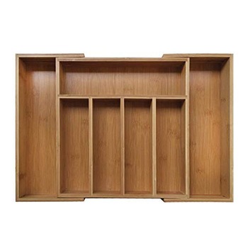 Suport extensibil pentru tacamuri Kinghoff, latime pana la 52 cm, material bambus Suport extensibil pentru tacamuri Kinghoff, latime pana la 52 cm, material bambus