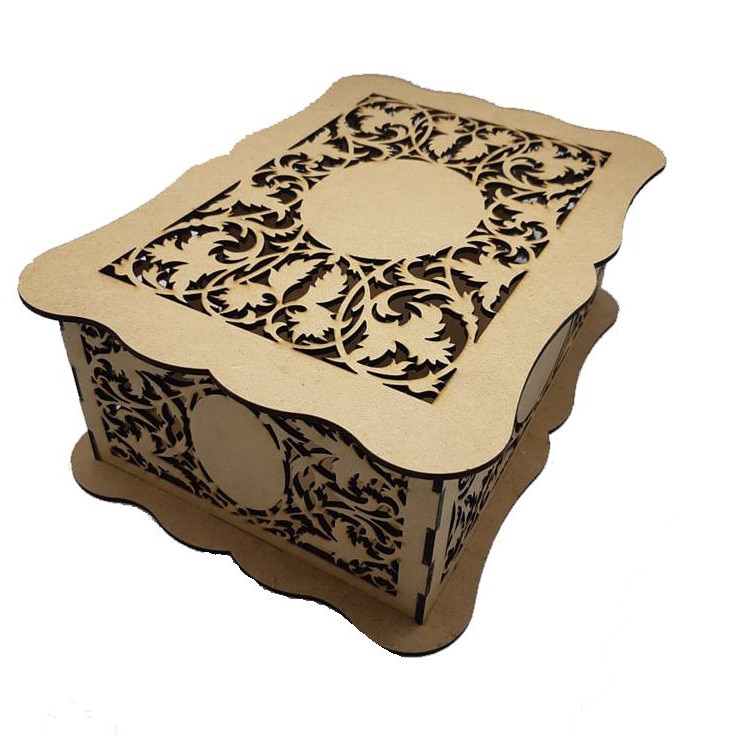 Cutie mdf dantelata grosime 3mm