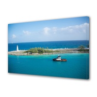 tablou canvas led cu intrerupator luminos in intuneric premium art factory truecolor peisaj multicolor barca ajunge la far panza pe cadru de lemn decoratiuni moderne pentru casa 60 x 90 cm imagen 5_0_
0