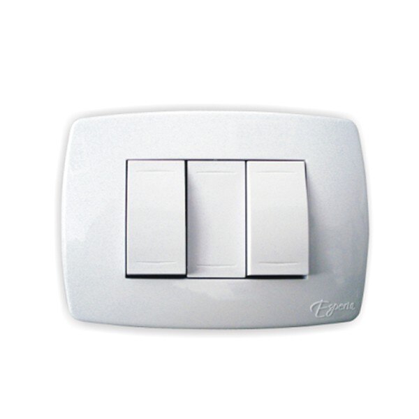 Rama Esperia 3 module, alb, 16.8x9.2x1.2 cm