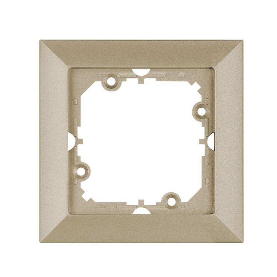 Rama, iMK®, 1 post, satin metalizat, 90x90x4 mm