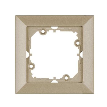 Rama, iMK®, 1 post, satin metalizat, 90x90x4 mm Rama, iMK®, 1 post, satin metalizat, 90x90x4 mm