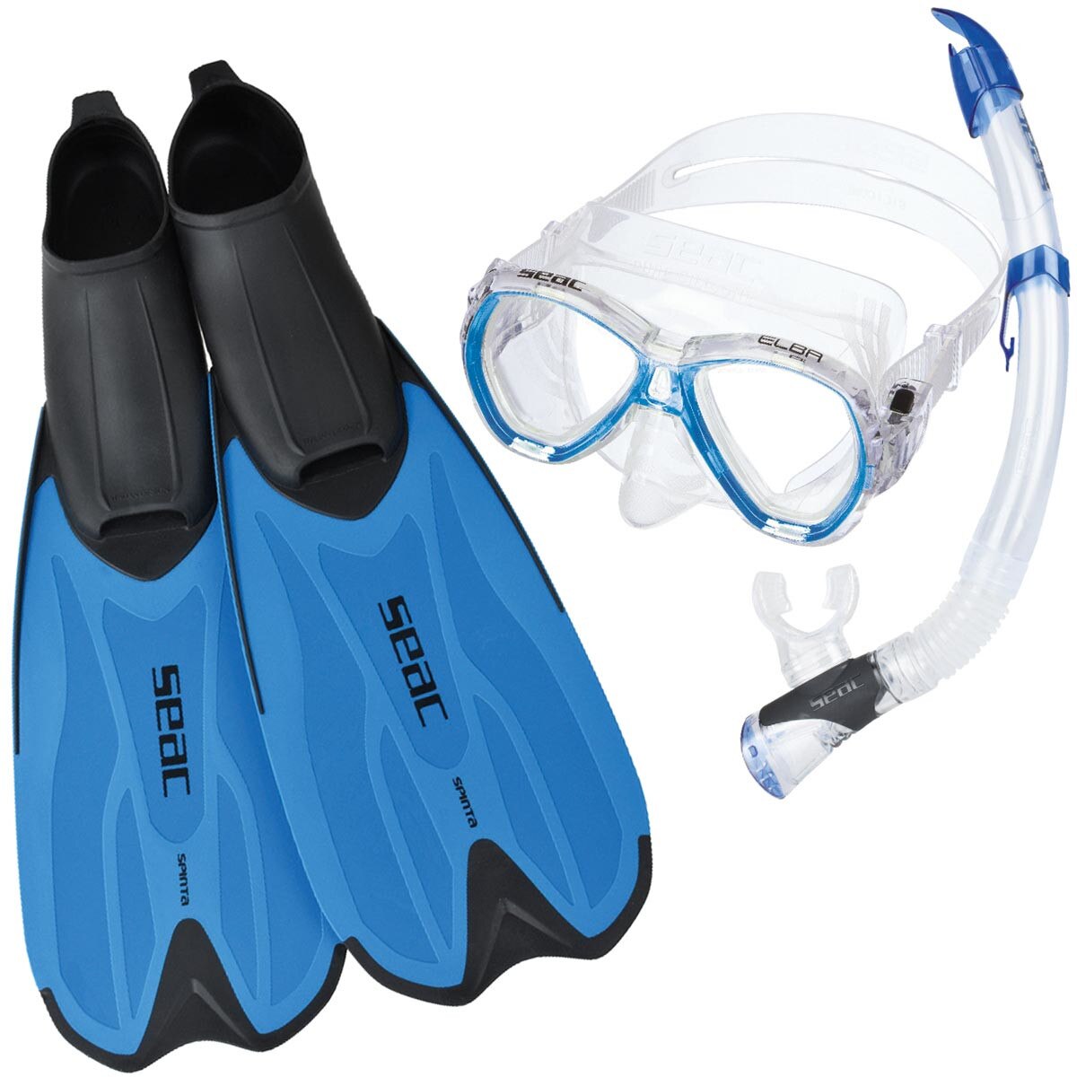 Set snorkeling Seac - TRIS SPINTA AD, Albastru, 46-47