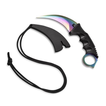 Cutit CS GO Karambit , ILOGi , Culoare Curcubeu + Teaca Cadou Cutit CS GO Karambit , ILOGi , Culoare Curcubeu + Teaca Cadou