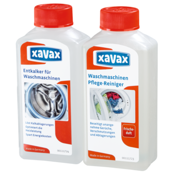 Set ingrijire masina de spalat Xavax, decalcifiant + solutie de curatare Set ingrijire masina de spalat Xavax, decalcifiant + solutie de curatare