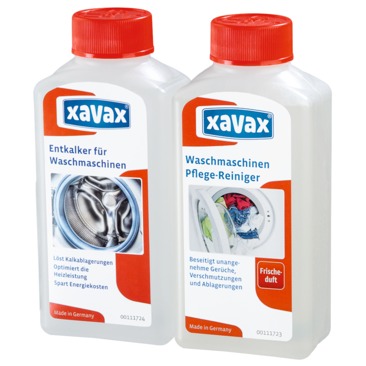 Set ingrijire masina de spalat Xavax, decalcifiant + solutie de curatare