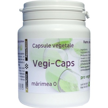 Capsule vegetale goale, Vegi-Caps, marimea 0, 75 bucati Capsule vegetale goale, Vegi-Caps, marimea 0, 75 bucati