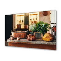 Tablou Canvas Premium Art Factory TrueColor Culinar Multicolor Masa din bucatarie, Panza pe cadru de lemn, Decoratiuni Moderne pentru Casa, 20 x 30 cm