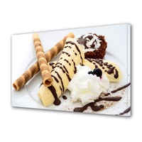tablou canvas fosforescent luminos in intuneric premium art factory truecolor culinar multicolor desert cu banane frisca si topping de ciocolata panza pe cadru de lemn decoratiuni moderne pentru casa 40 x 60 cm imagen 36_0_
0