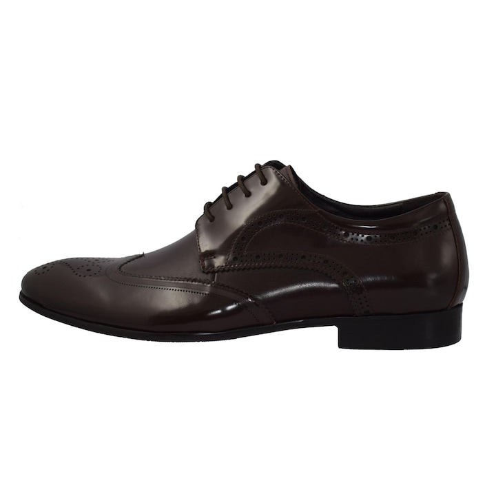 Pantofi barbati, din piele naturala, Saccio, C213-302B-2, maro, Maro