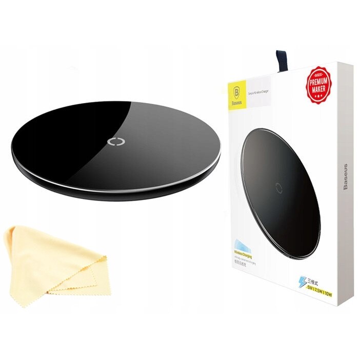 Incarcator cu inductie Qi Baseus, 10W, USB, Negru