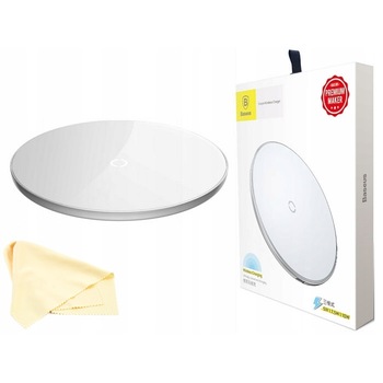 Incarcator cu inductie Qi Baseus, 10W, USB, Alb Incarcator cu inductie Qi Baseus, 10W, USB, Alb