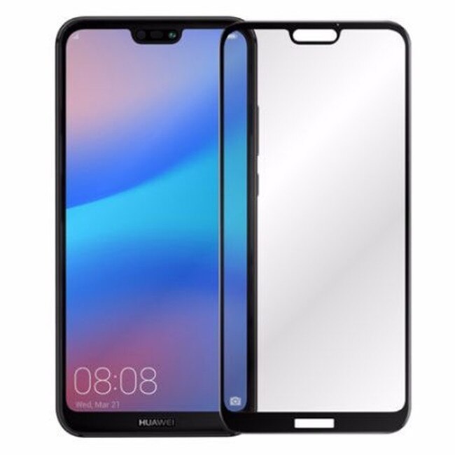 Folie sticla full size cover 3D Huawei P20 Lite, BLACK
