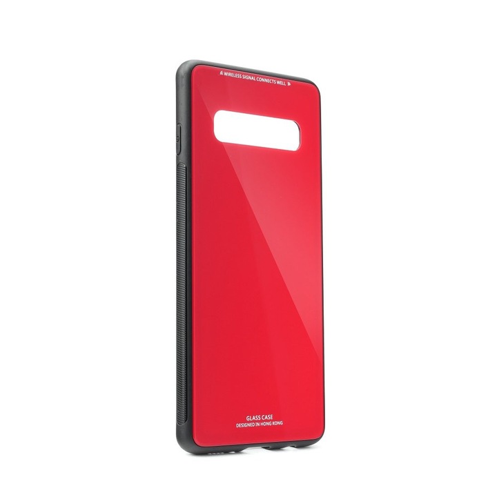 Твърд кейс Forcell Glass за Samsung Galaxy S10-червен