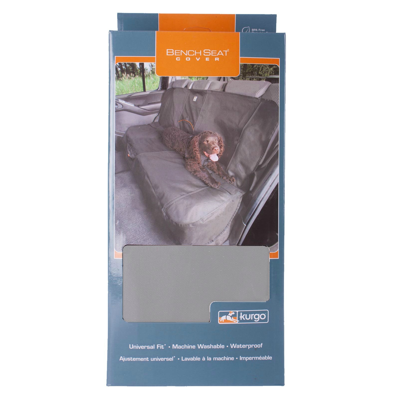 Husa protectie bancheta masina Kurgo Heather, 140cm, Gri