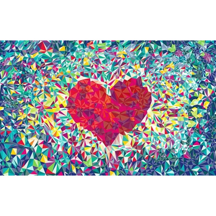 Tablou forex, Dragoste sub forma de romb, color, 40 x 30 cm
