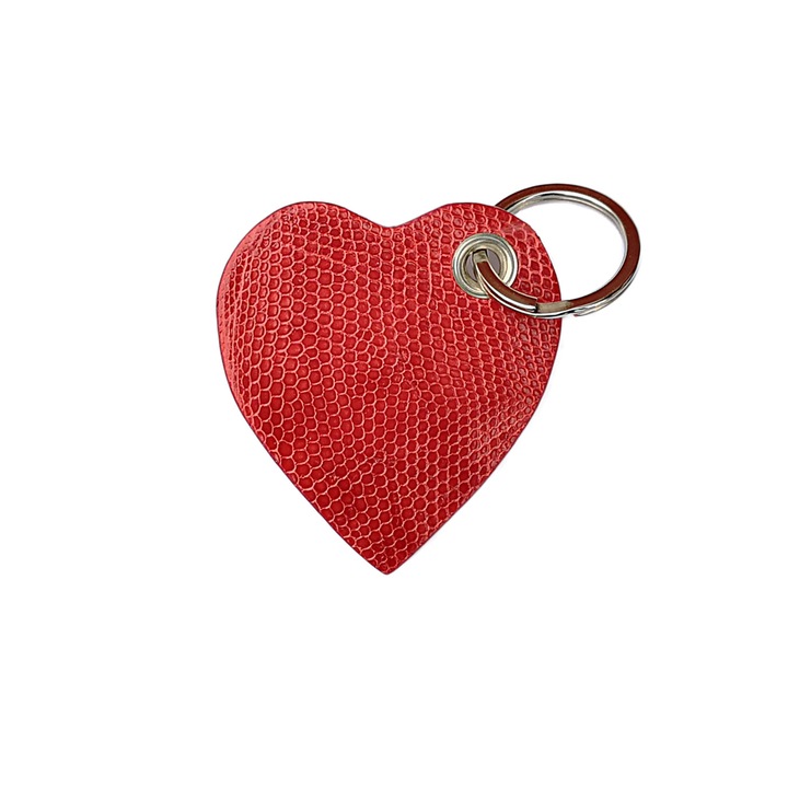 Ambrant hüllő bőr kulcstartó, modell S2