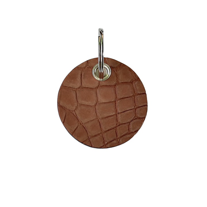 Breloc din Piele de Crocodil Ambrant Jaw 16