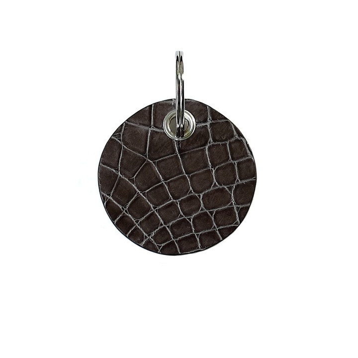 Breloc din Piele de Crocodil Ambrant Jaw 40