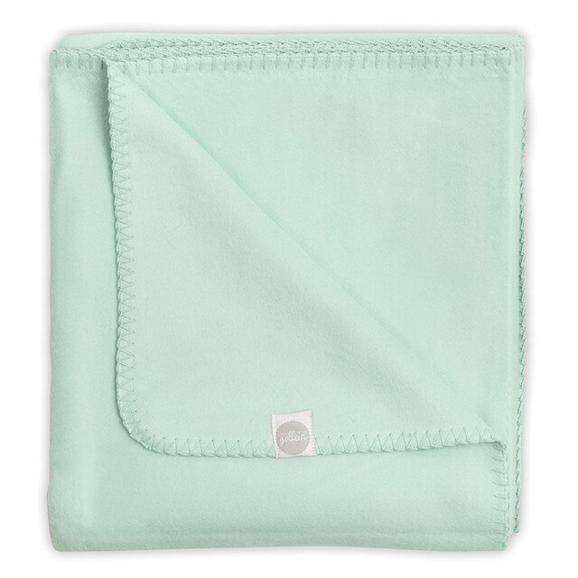 Paturica din bumbac verde Jollein 100x150 cm