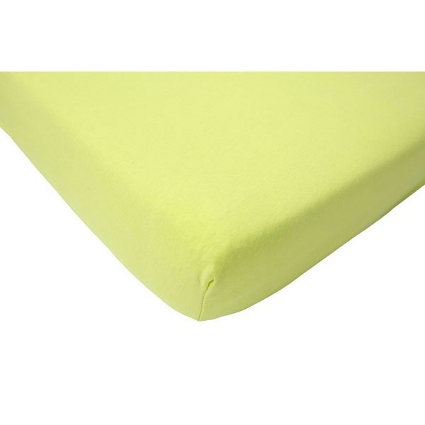 Cearsaf verde deschis pentru pat 75x150 cm Jollein