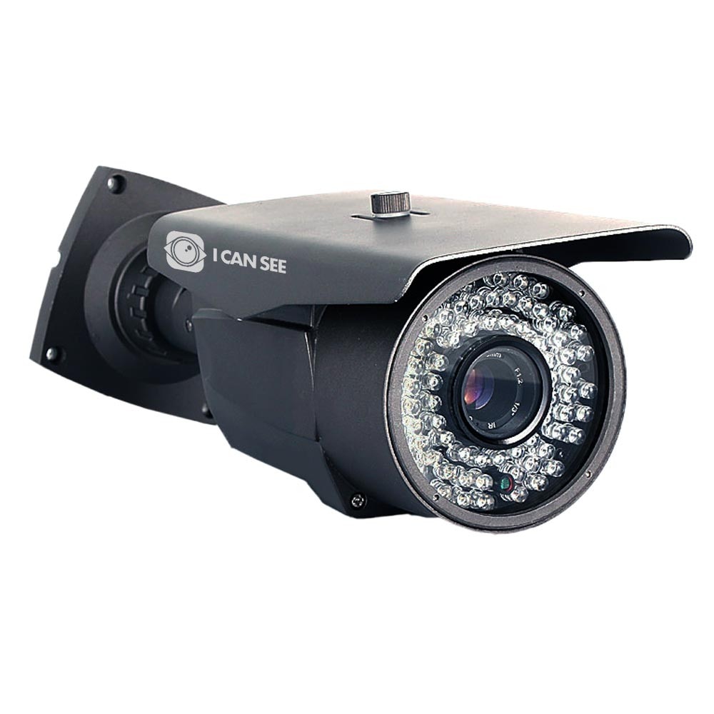 Camera de Supraveghere POE ICANSEE, Exterior, Color, IP ONVIF, Model ICSLV-IP1300POE, HD 960p, Senzor Imagine CMOS, Lentila Varifocala 2,8-12mm, Night Vision 60 metri, IP66, Carcasa Gri