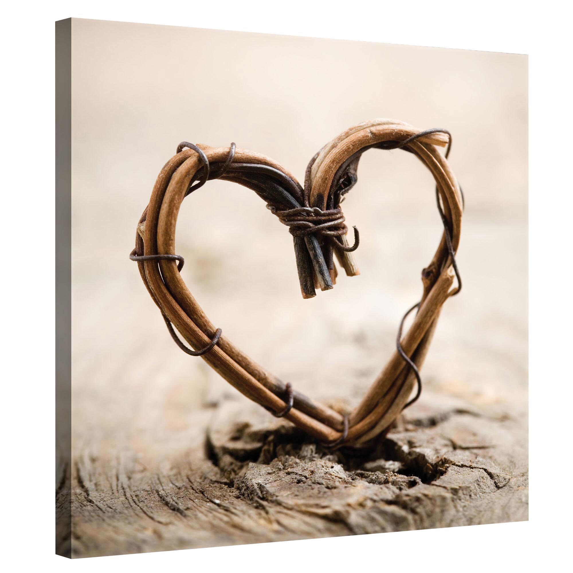 Tablou Canvas DEGRETS 78176 Inima tesuta, 80x80cm