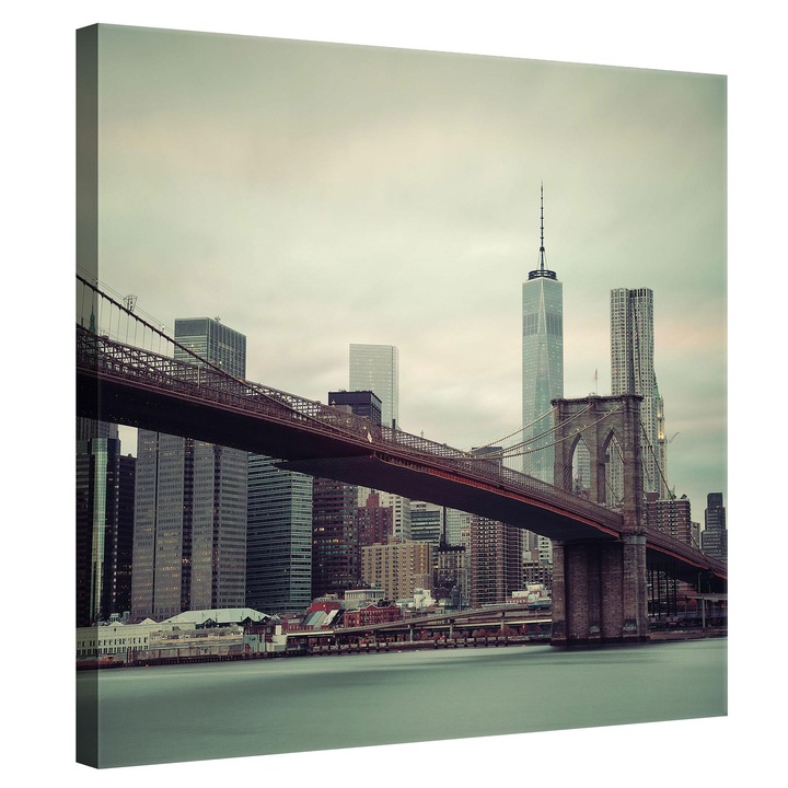 Tablou Canvas DEGRETS 78191 Podul Brooklyn 1, 80x80cm