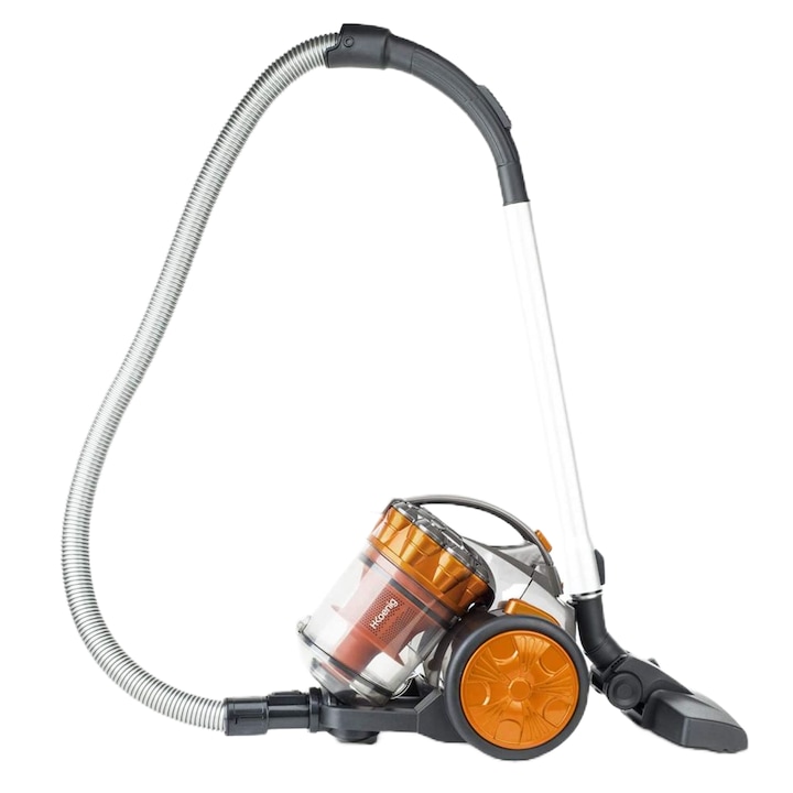 Aspirator robot galben, incarcare USB, tehnologie inteligenta, 1200mAh
