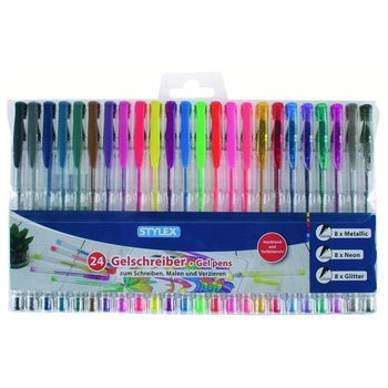 Set 24 pixuri cu gel Stylex Set 24 pixuri cu gel Stylex