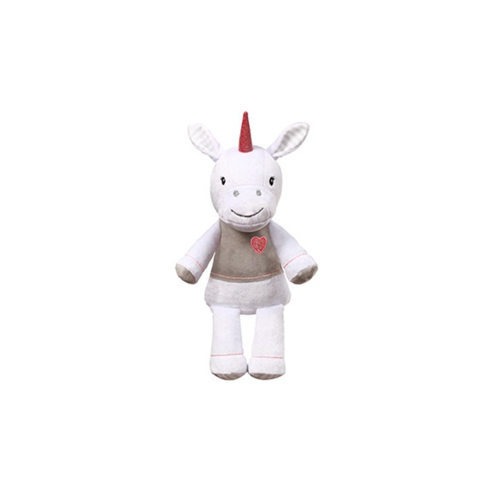 Плюшена играчка Babyono Еднорог Лъки, 34 cm