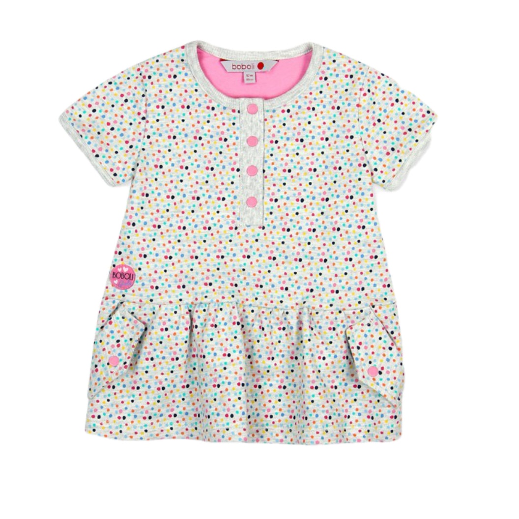 Rochita gri cu bulinute, Boboli, gri