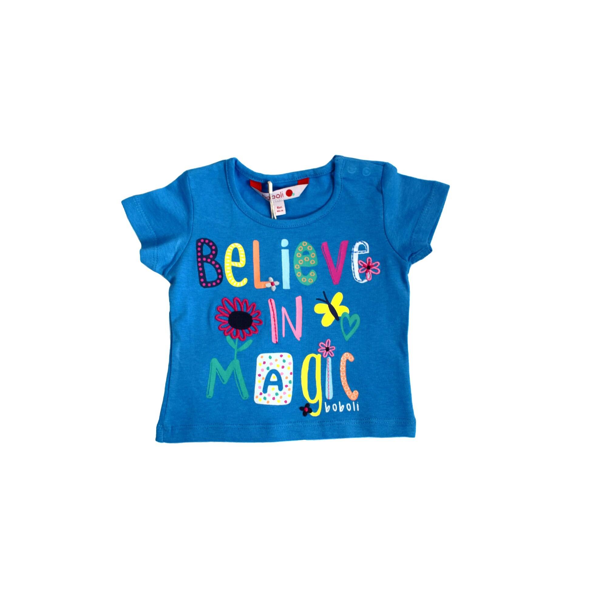 Tricou fete bilieve in magic, Boboli, albastru