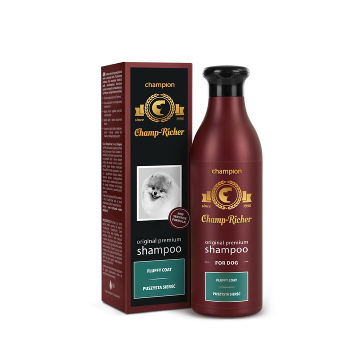 Sampon pentru caini, Champ Richer, Blana Pufoasa, 250 ml