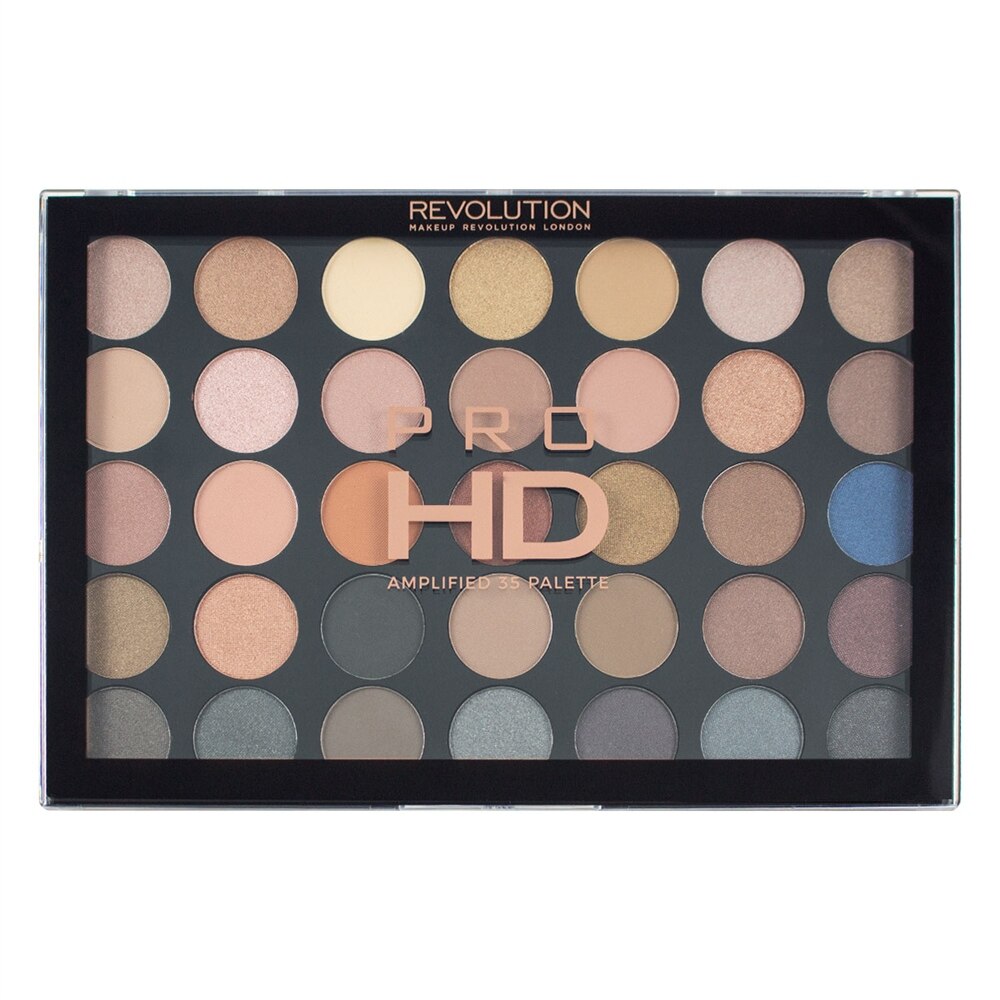 Paleta de farduri Makeup Revolution Pro HD Amplified 35, Smoulder