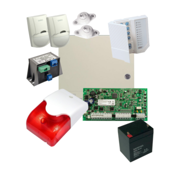 Kit alarma la efractie DSC cu sirena interioara, KIT1404INT Kit alarma la efractie DSC cu sirena interioara, KIT1404INT
