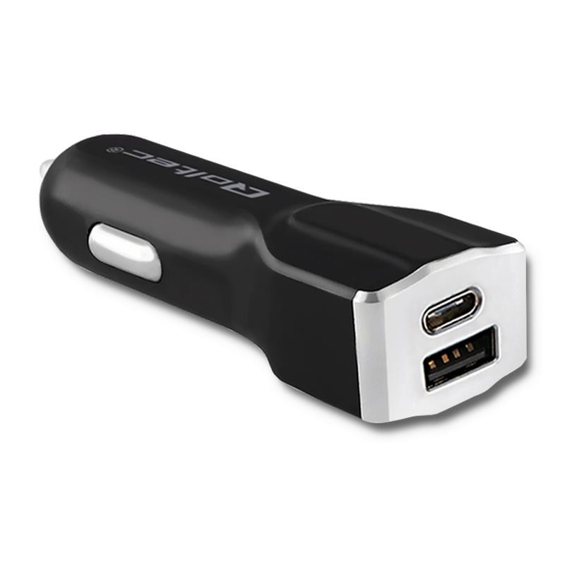 Incarcator auto Qoltec, 12-24V, 27W, 5V, 3A, USB 2.0 cu USB, tip C