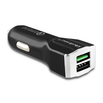Incarcator auto Qoltec, 12-24V, 30W, 5V, 3A, 2xUSB Incarcator auto Qoltec, 12-24V, 30W, 5V, 3A, 2xUSB