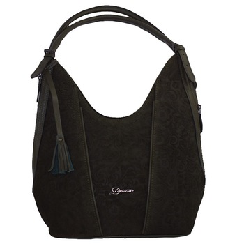 Geanta dama, din piele naturala, marca Desisan, 7139-40-26, kaki Geanta dama, din piele naturala, marca Desisan, 7139-40-26, kaki