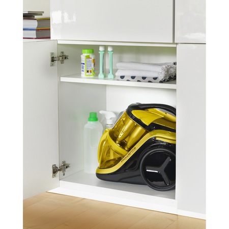 Aspirator fara sac Rowenta Silence Force Multi-Cyclonic RO8324, 2 l, Tub telescopic, 750 W, Filtru HEPA 13,Galben/Negru