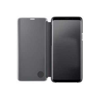 Husa tip carte, Samsung A6 2018, Clear View Standing Cover, Negru Husa tip carte, Samsung A6 2018, Clear View Standing Cover, Negru