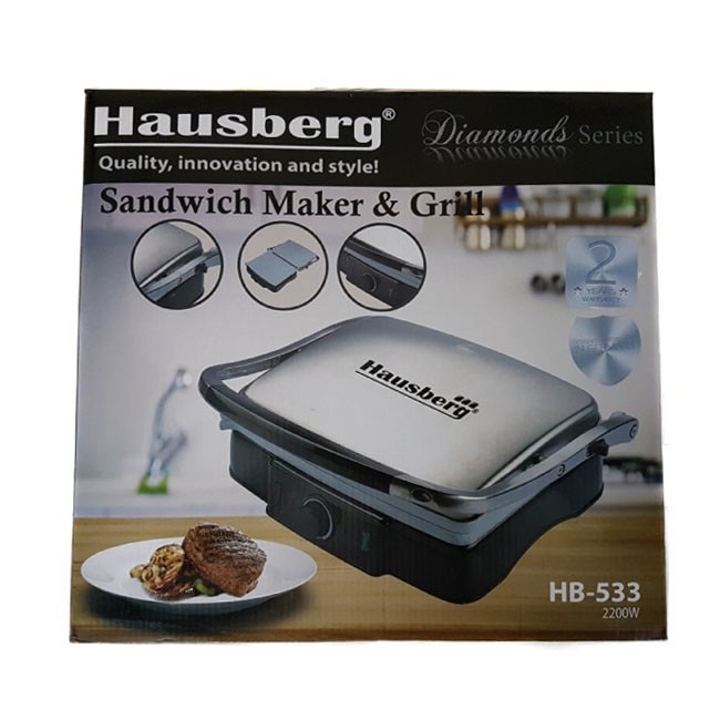 Aparat 2 in 1, sandwich maker si grill, 2200 W, inox, YTGE533 eMAG.ro