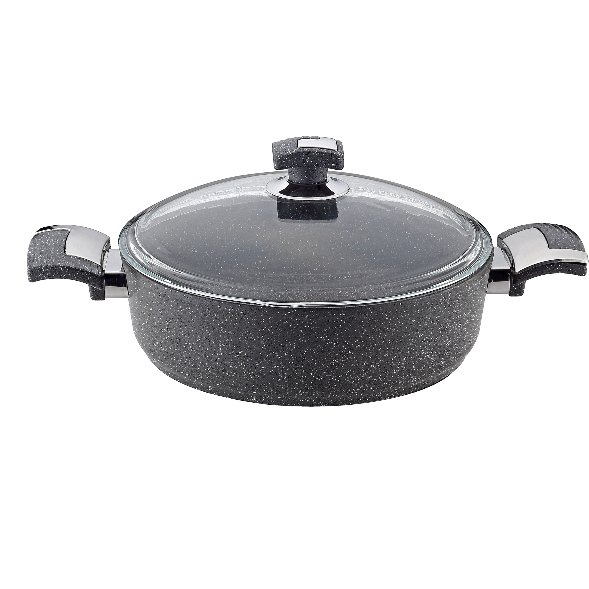 Cratita cu capac Bonera Granite, 26 cm